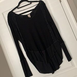 Free people black thermal top